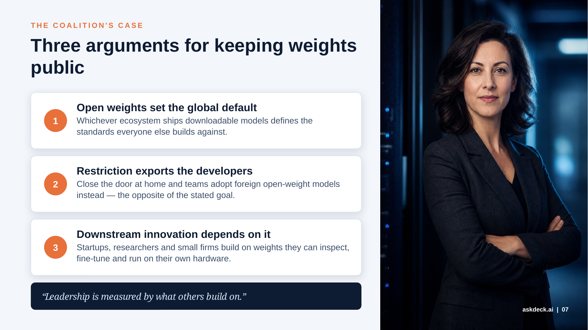 Example AskDeck slide 7