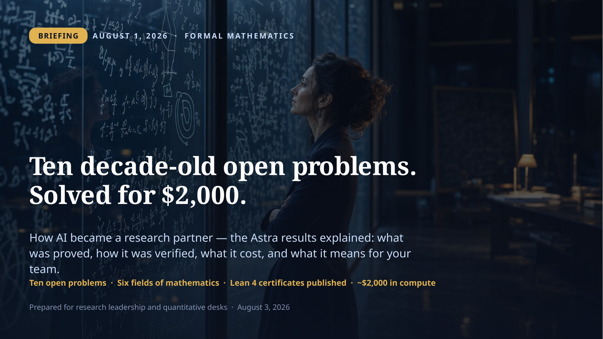 OpenAI's Astra: How a $2,000 AI Run Solved Ten Math Problems