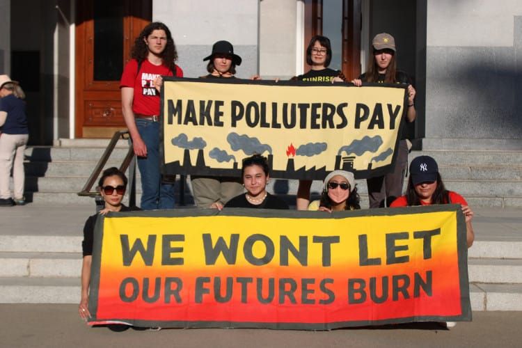 Frontline Advocates Rally for Make Polluters Pay Climate Superfund Act at State Capitol