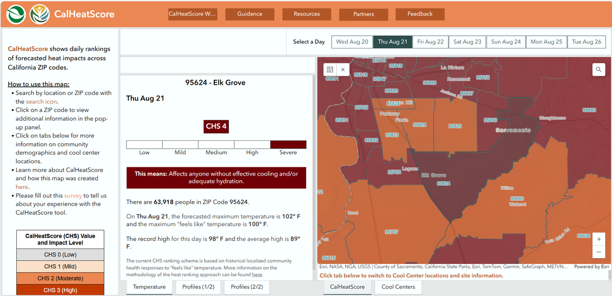 State of Calif. issues heat warning; Severe heat warning issued Thursday & Friday for Elk Grove