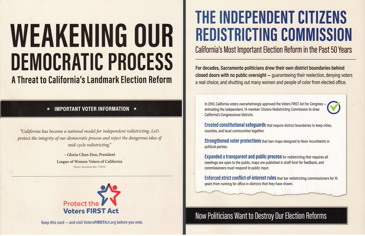 Mailers for November redistricting elections start arriving; Prepare for a media deluge