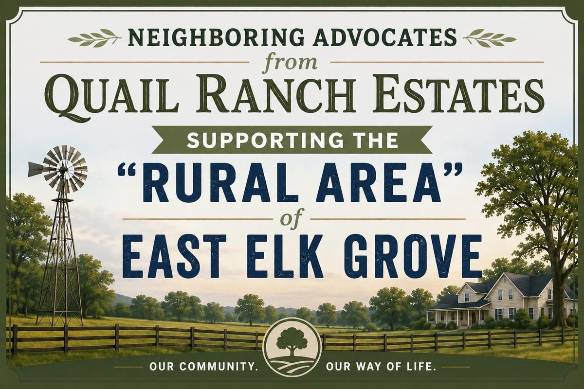 Rural Roots Sunday - Maintaining our sacred rural area of East Elk Grove