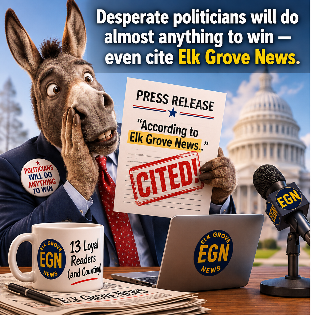 Elk Grove News Minute Podcast - Desperate politicians will do almost anything to win — even cite Elk Grove News