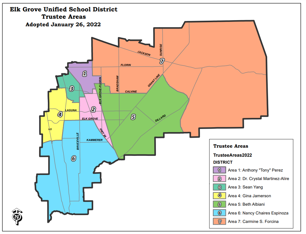The city of Rancho Cordova is served by parts of the Elk Grove School District.