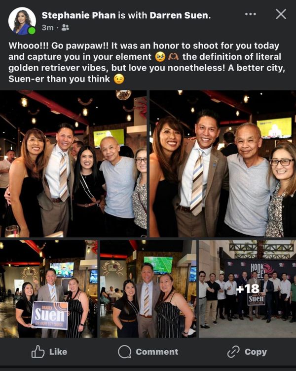 After leaving his Assembly Chief of Staff job, Darren Suen laying groundwork for quixotic run against former boss