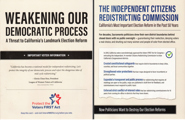 Mailers for November redistricting elections start arriving; Prepare for a media deluge