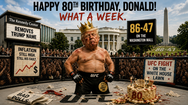 Trump's 80th Birthday Week: Kennedy Center Snub, Inflation Woes, and a White House UFC Circus