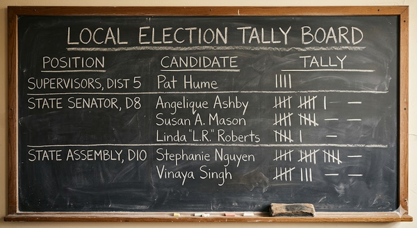 Elk Grove Election Results: Ashby, Nguyen, and Hume Clean Up in Local Primaries