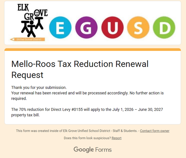 June 30 Deadline Nears for Elk Grove Homeowners to Claim EGUSD Mello-Roos Tax Exemption