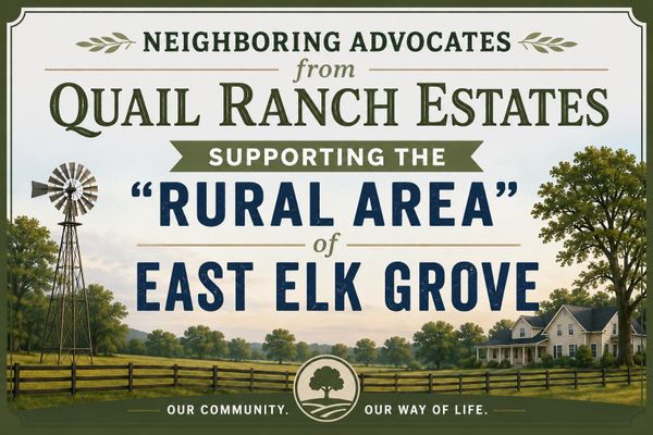 Rural Roots Sunday - Maintaining our sacred rural area of East Elk Grove