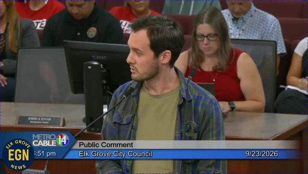 Elk Grove City Council meeting - Sept. 23, 2026 VIDEO