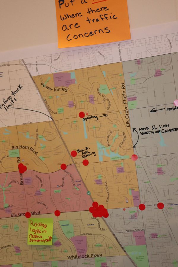 Traffic jams in Elk Grove