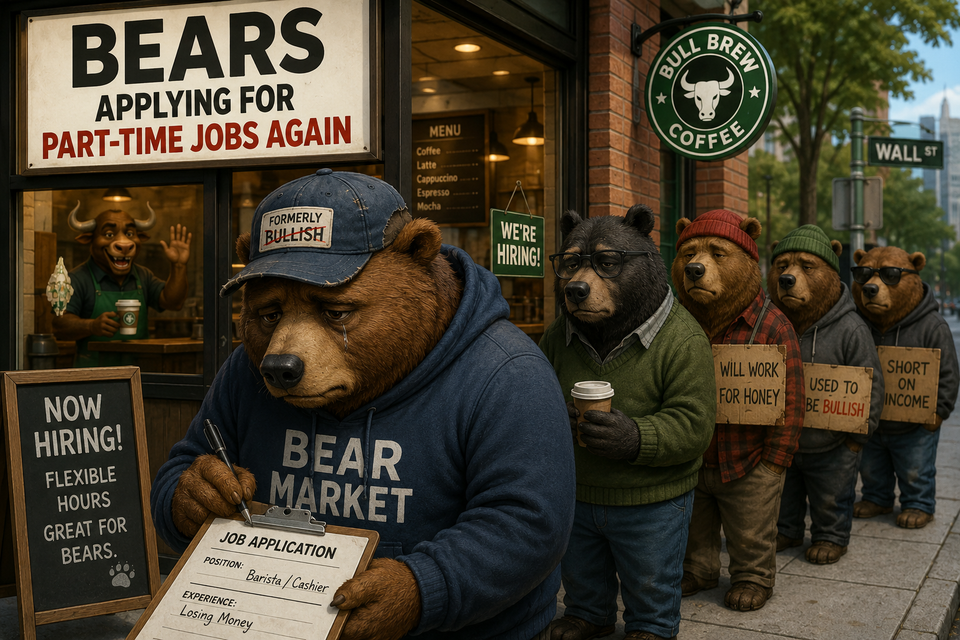 Bears Applying for Part-Time Jobs Again 🐻📉
