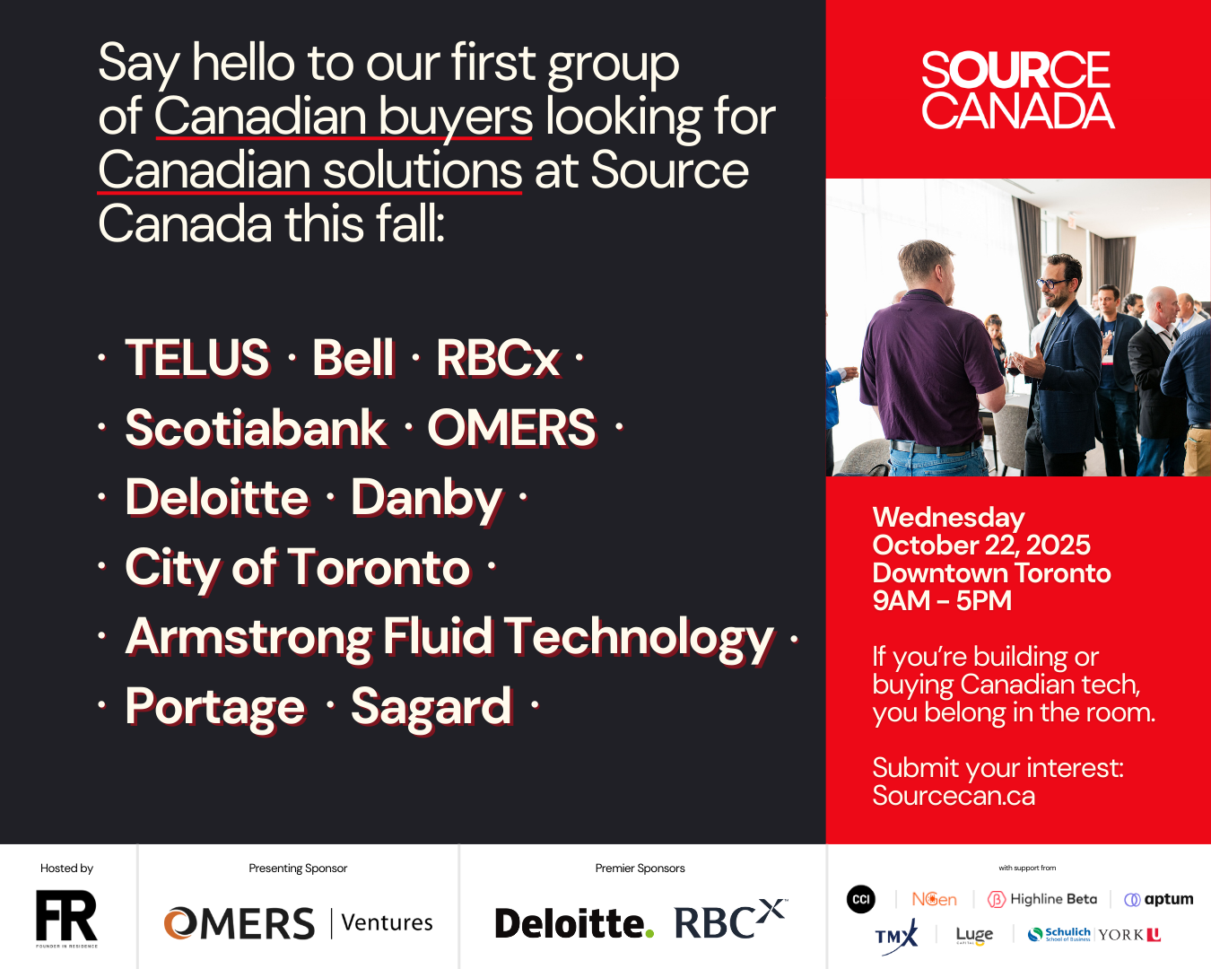 Meet the Buyers. See the Agenda.