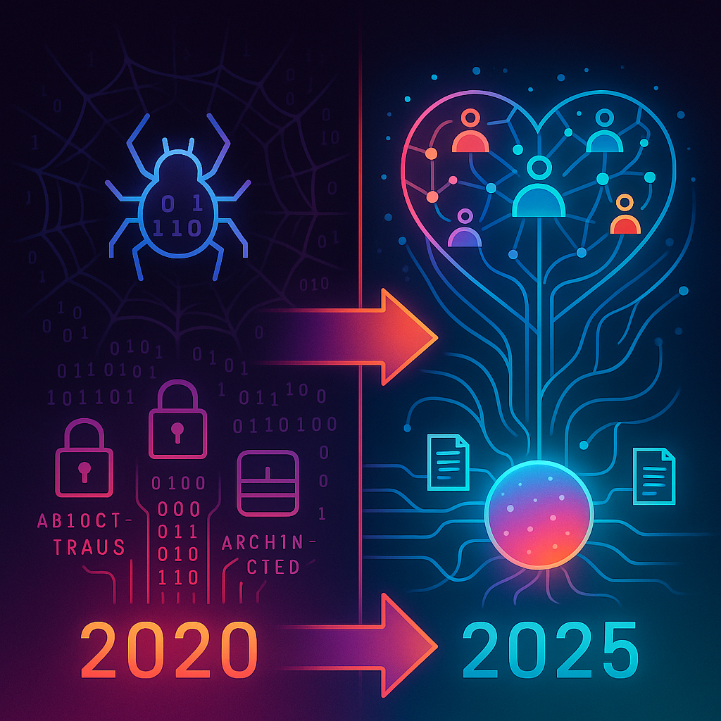 A Five-Year Entropy Shift: From “The Internet Has a Bug” to a Network That Feels