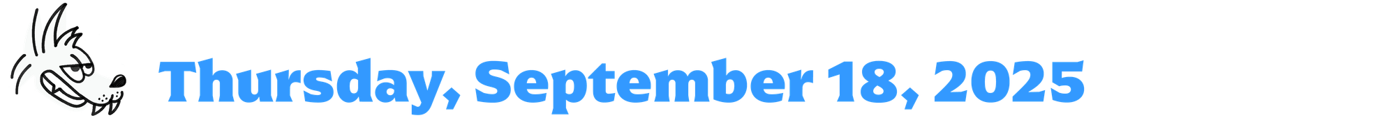 a graphic that says Thursday, September 18, 2025