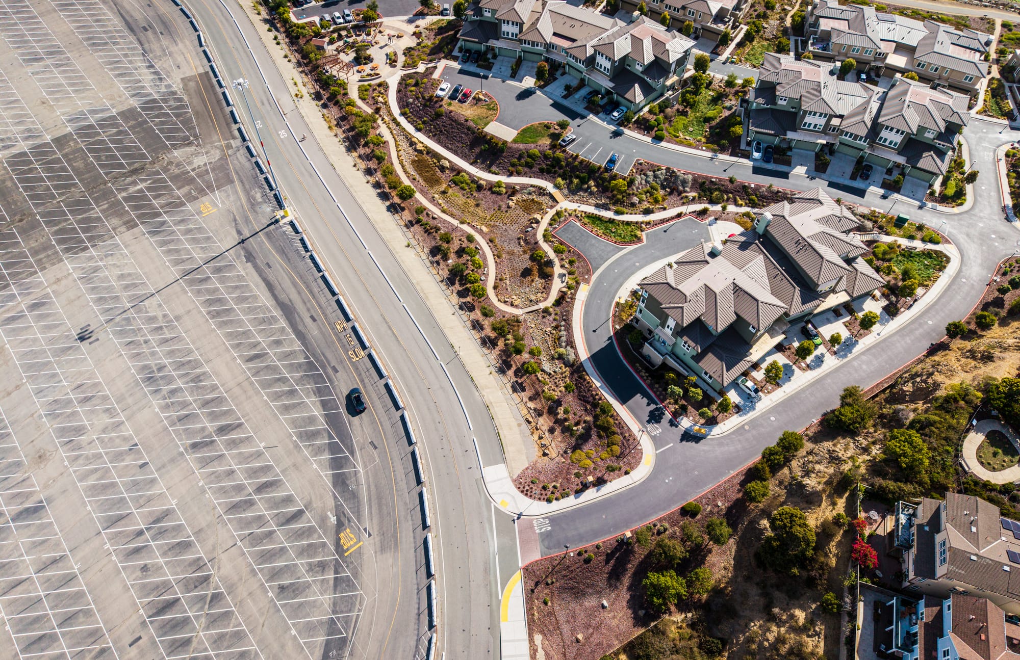 an aerial drone image of Point Richmond, California
