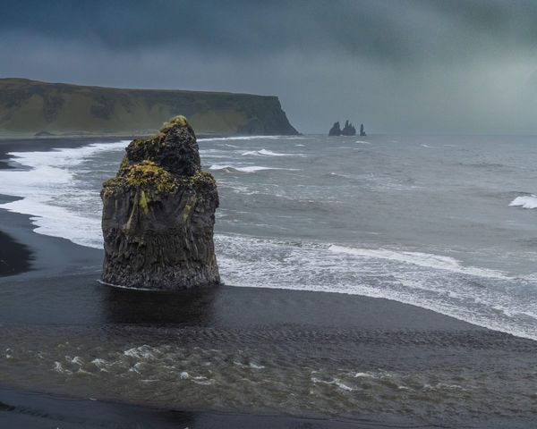 Black Sand and Sea Stacks