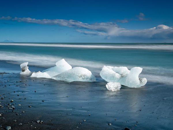 Sculptures on an Arctic Shore