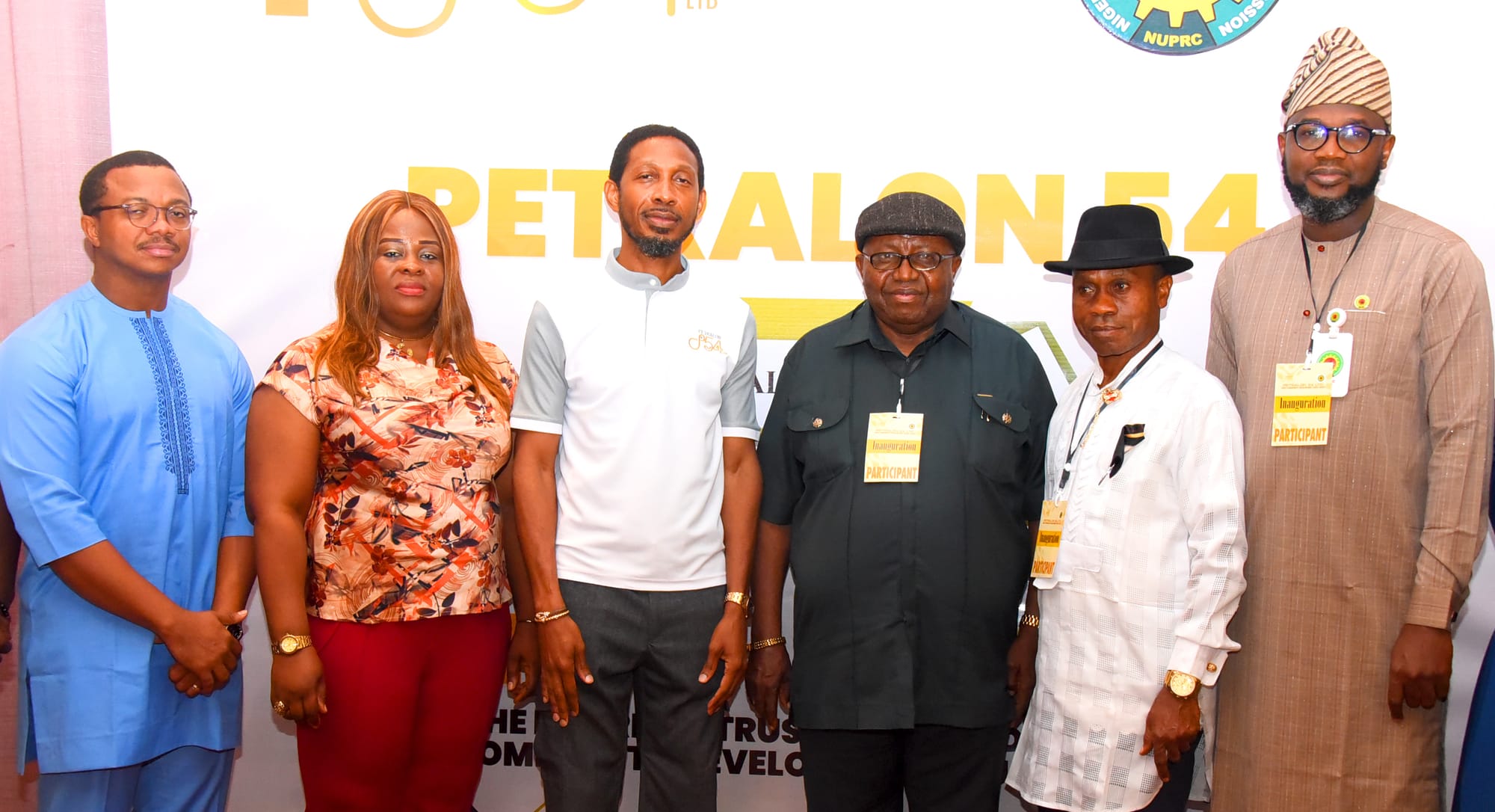 L-R: Uduakobong Equere, Executive Director, Petralon 54 Limited; Dr. Ogechi Opete, deputy director, Nigerian Upstream Petroleum Regulatory Commission Port Harcourt Regional Office; Ahonsi Unuigbe, Founder/ CEO, Petralon 54 Limited; Miebaka A. Tamunopekerebia, Chairman, Board of Trustees, (Ogoloma) Host Community Development Trust (HCDT); Ndukwe Patrick, Permanent Secretary, Ministry of Chieftaincy and Community Affairs, Rivers State; and Olatokunbo Karimu, Assistant Director, Nigerian Upstream Petroleum Regulatory Commission, during the unveiling ceremony and inauguration of the board of trustees (Ogoloma) Host Community Development Trust (HCDT), Rivers State.