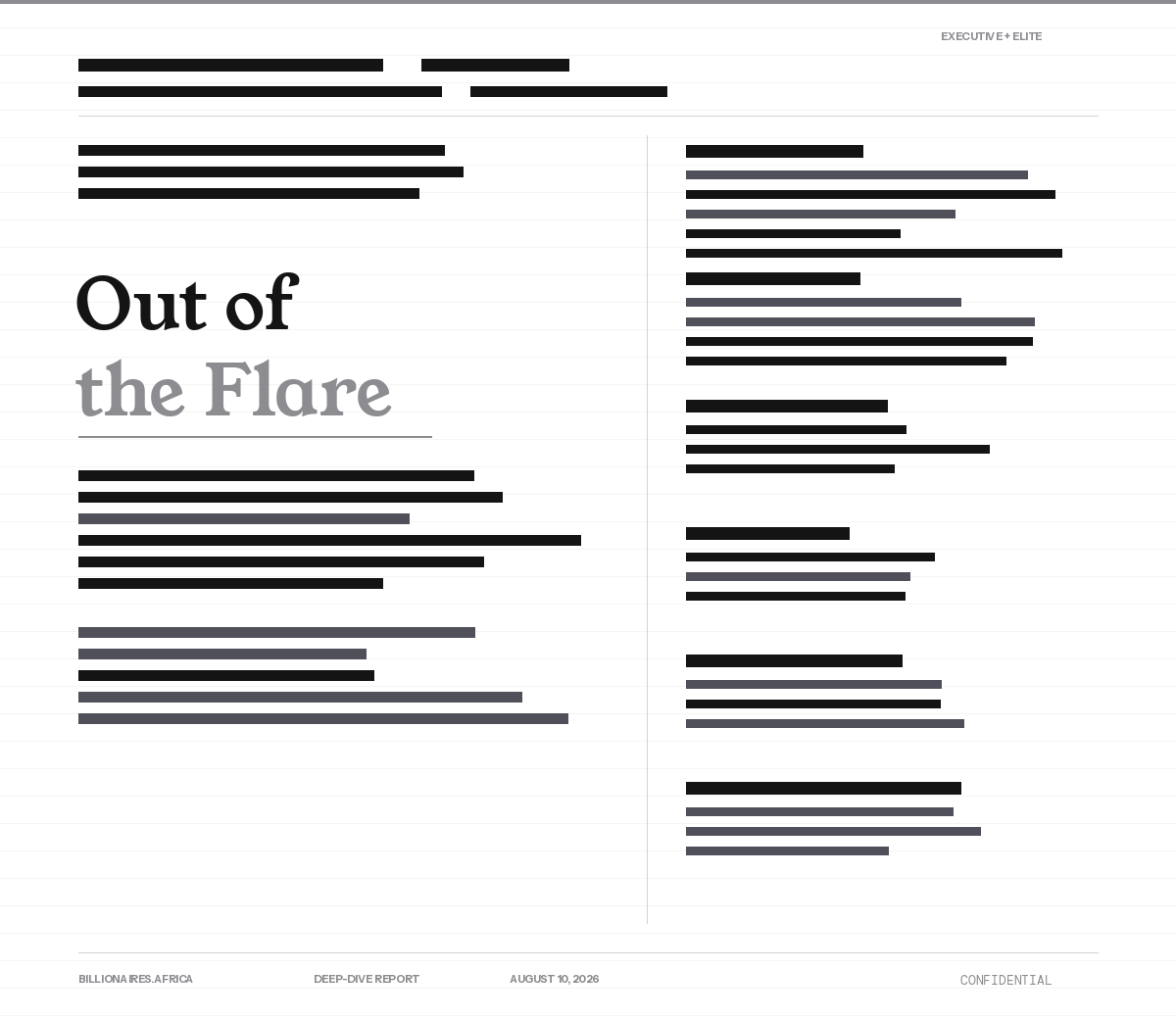 Deep-Dive Report: Out of Flare — Julius Rone Targets September for Nigeria’s First Floating LNG Plant