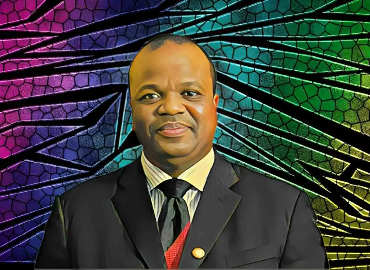 King Mswati III, Africa’s last absolute monarch.