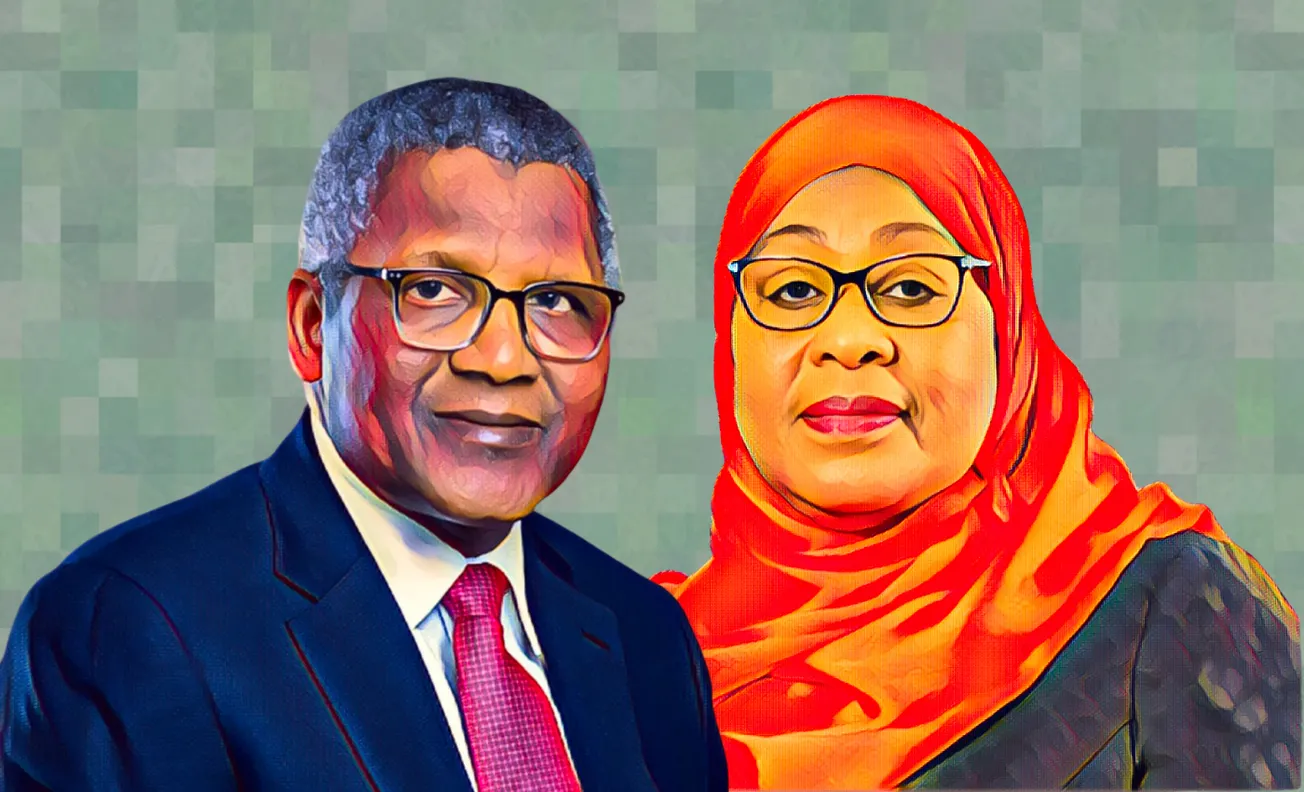 Tanzania's president met Dangote in Dar es Salaam after losing the oil refinery to Mombasa