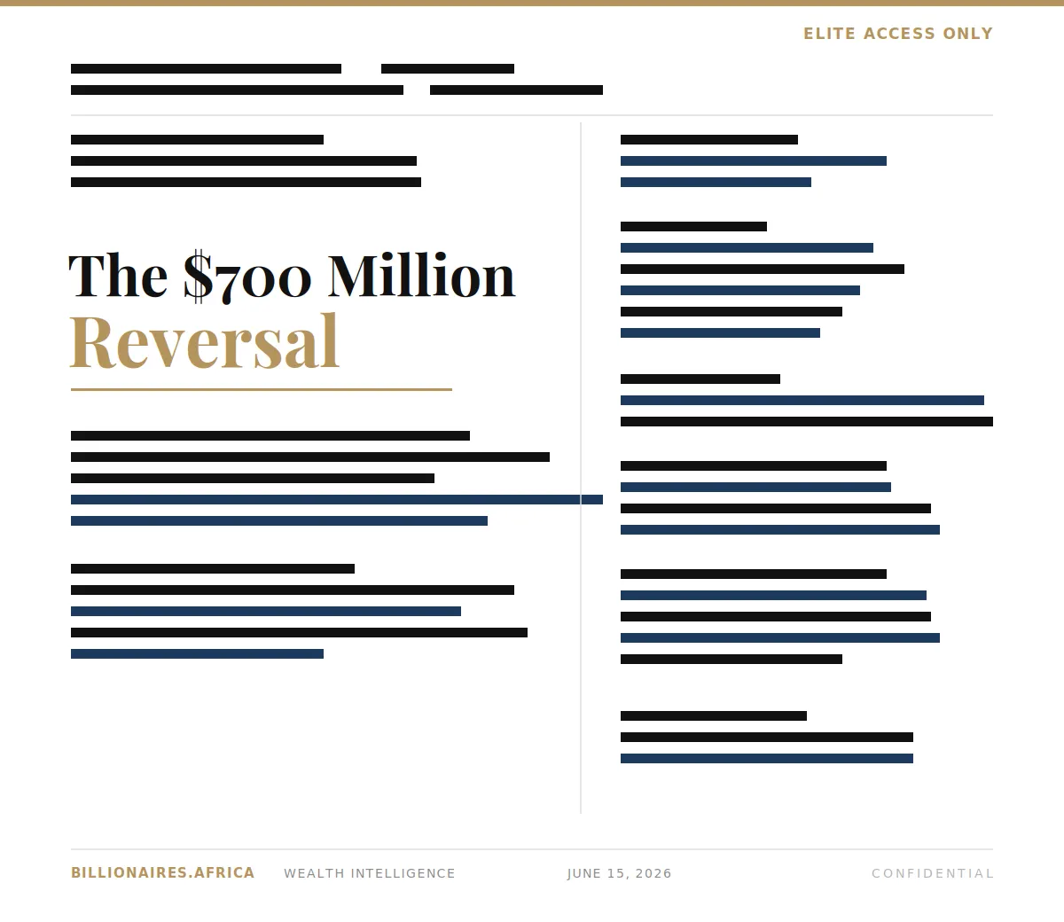 Wealth Intelligence: Patrice Motsepe – The $700 Million Reversal