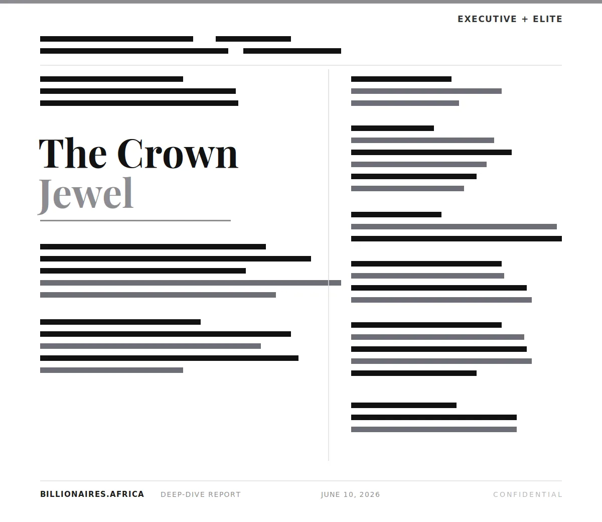 Deep-Dive Report: Tony Elumelu — The Crown Jewel