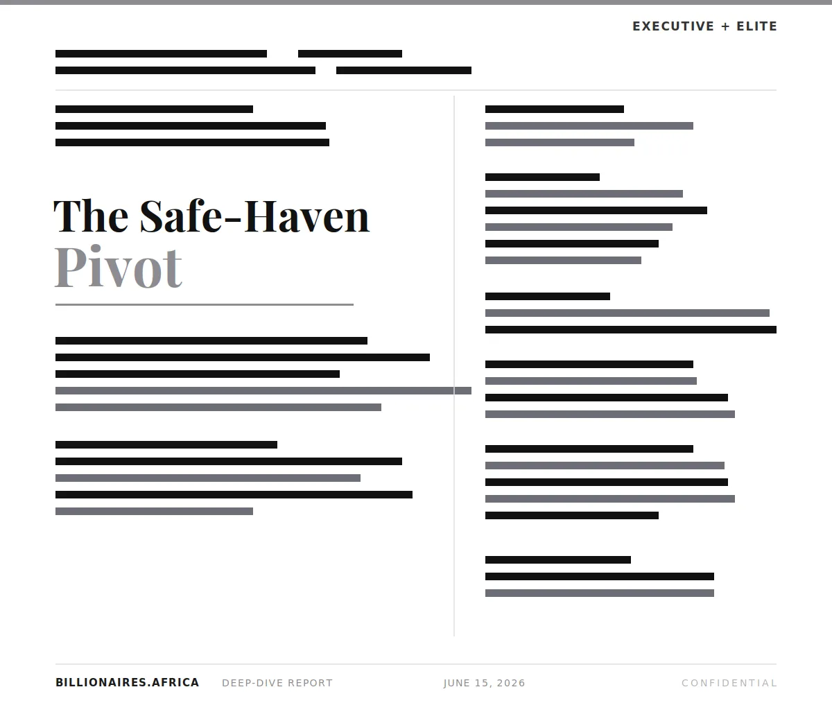Deep-Dive Report: Naguib Sawiris – The Safe-Haven Pivot