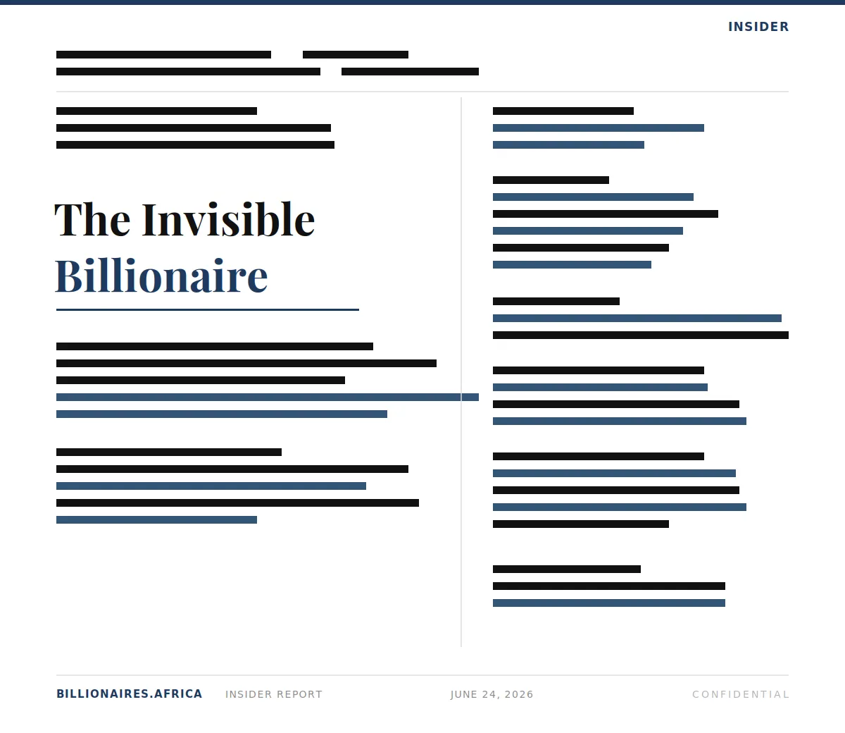 The Inside Story: The Invisible Billionaire