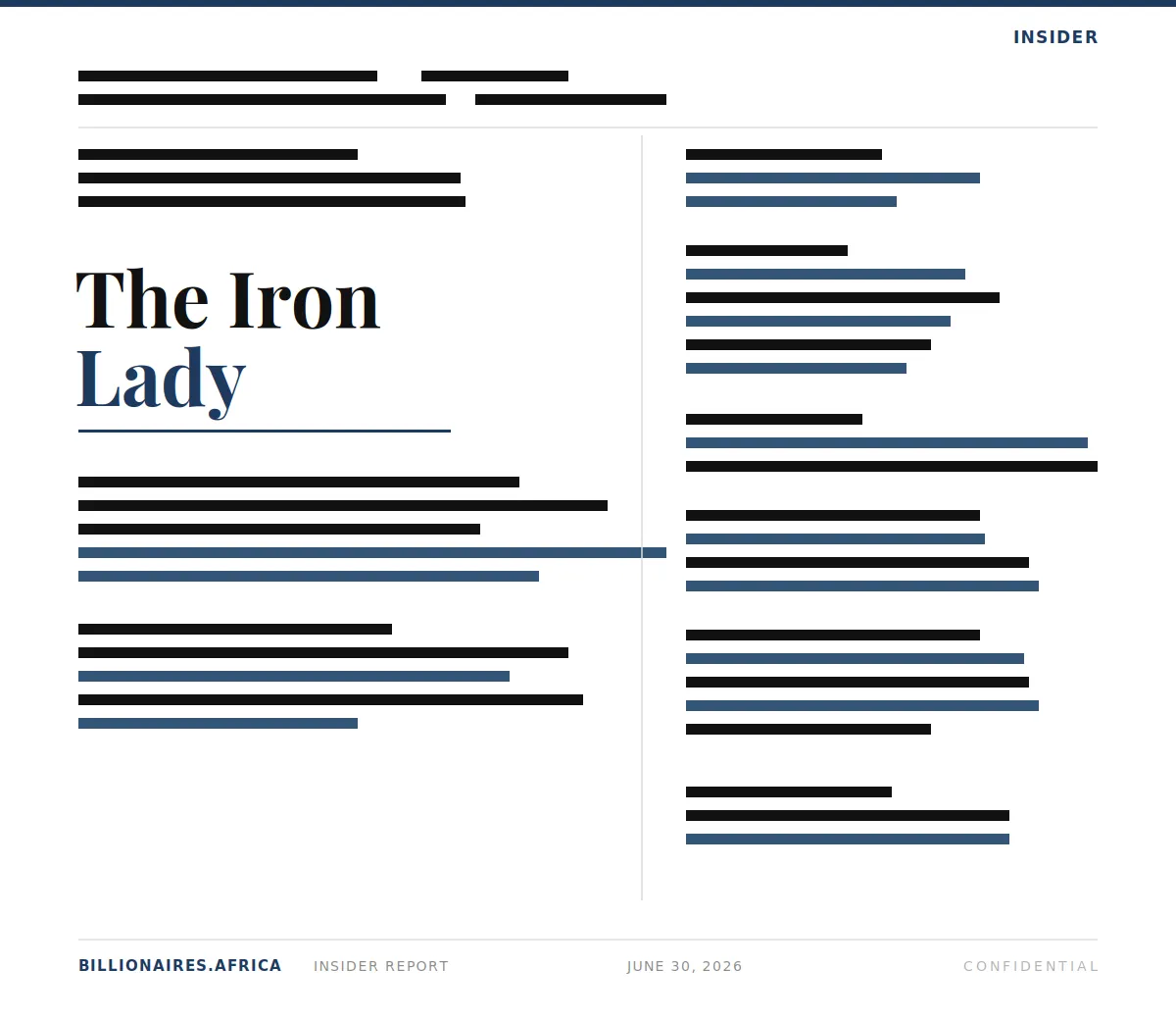 The Inside Story: The Iron Lady’s Hardest Season