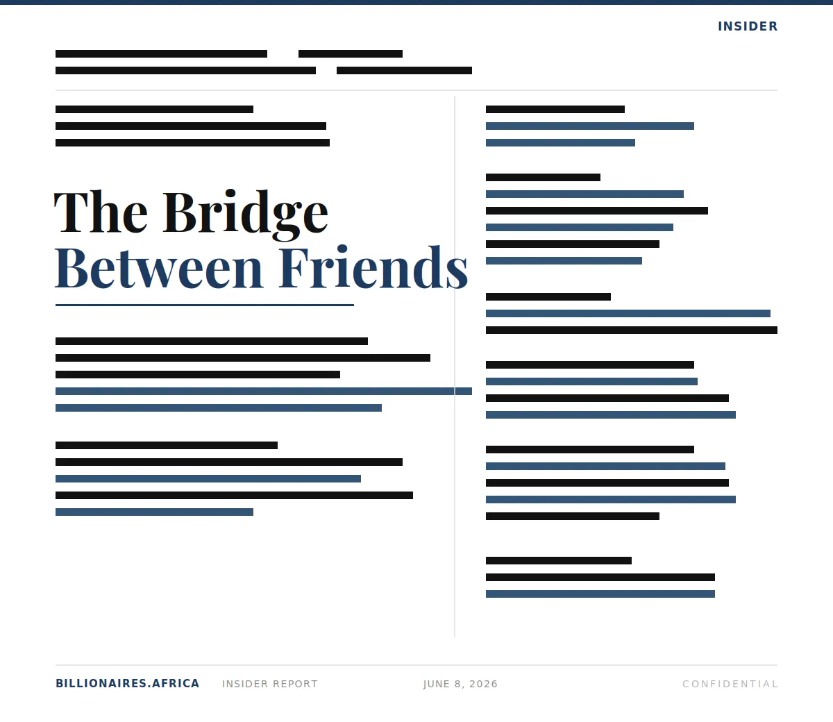 The Inside Story: The Bridge Between Friends