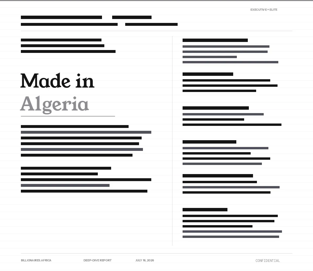 Deep-Dive Report: Made in Algeria