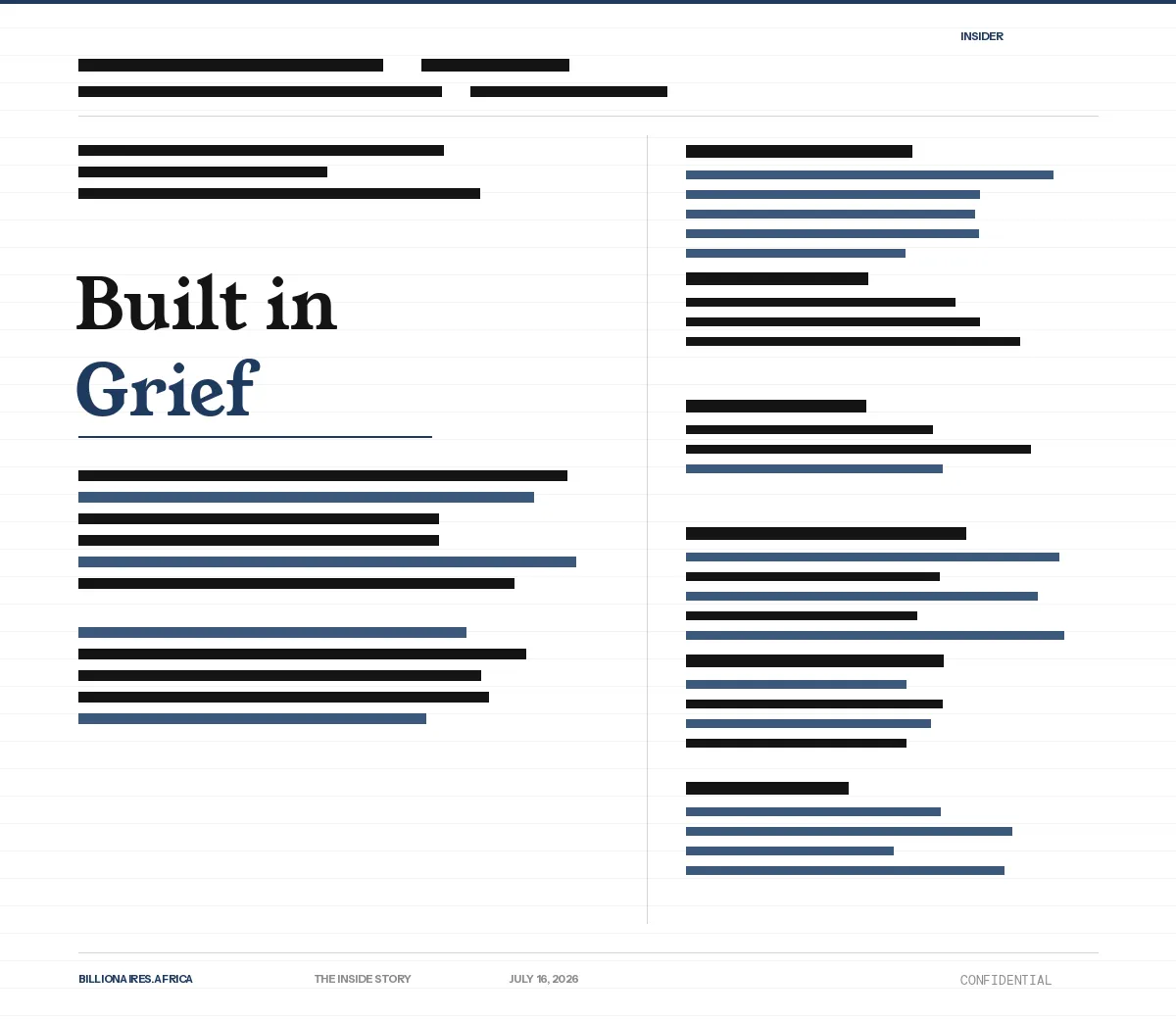 The Inside Story: Built in Grief