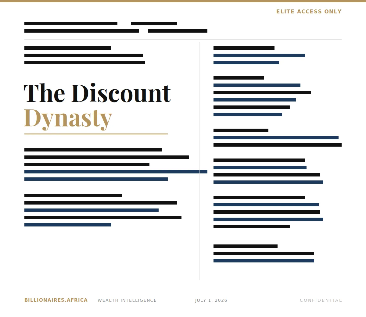 Wealth Intelligence: Ivan Saltzman — The Discount Dynasty