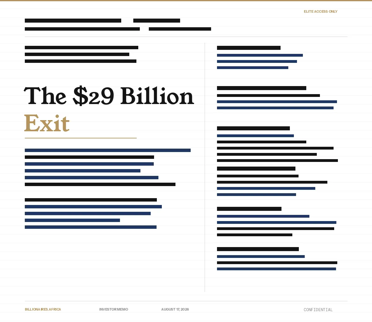 Investor Memo: The $29 Billion Exit — How Eswatini's Nathan Kirsh Sold His Invisible Cash-and-Carry Empire to Sysco and Crossed $20 Billion