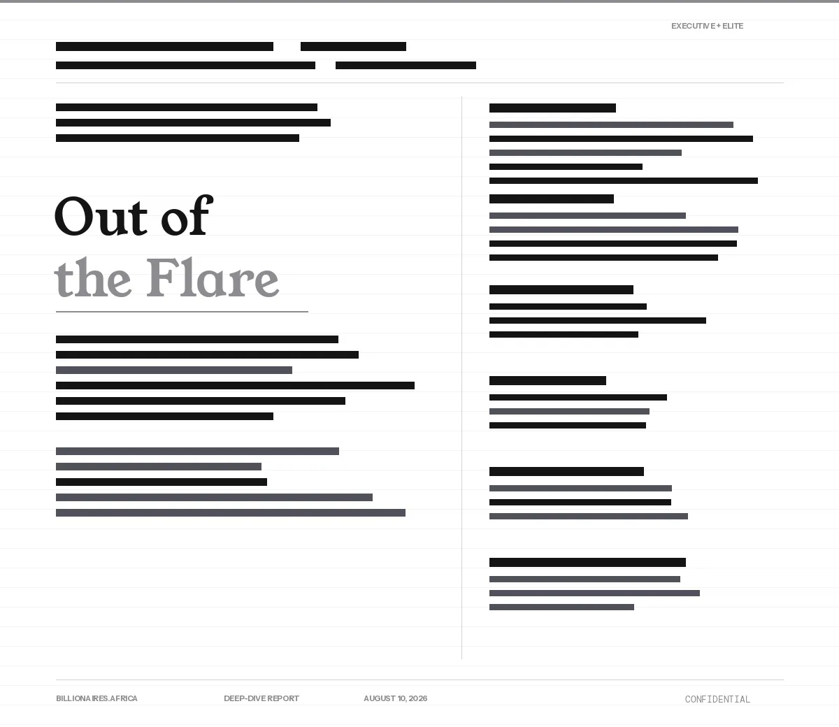 Deep-Dive Report: Out of Flare — Julius Rone Targets September for Nigeria's First Floating LNG Plant