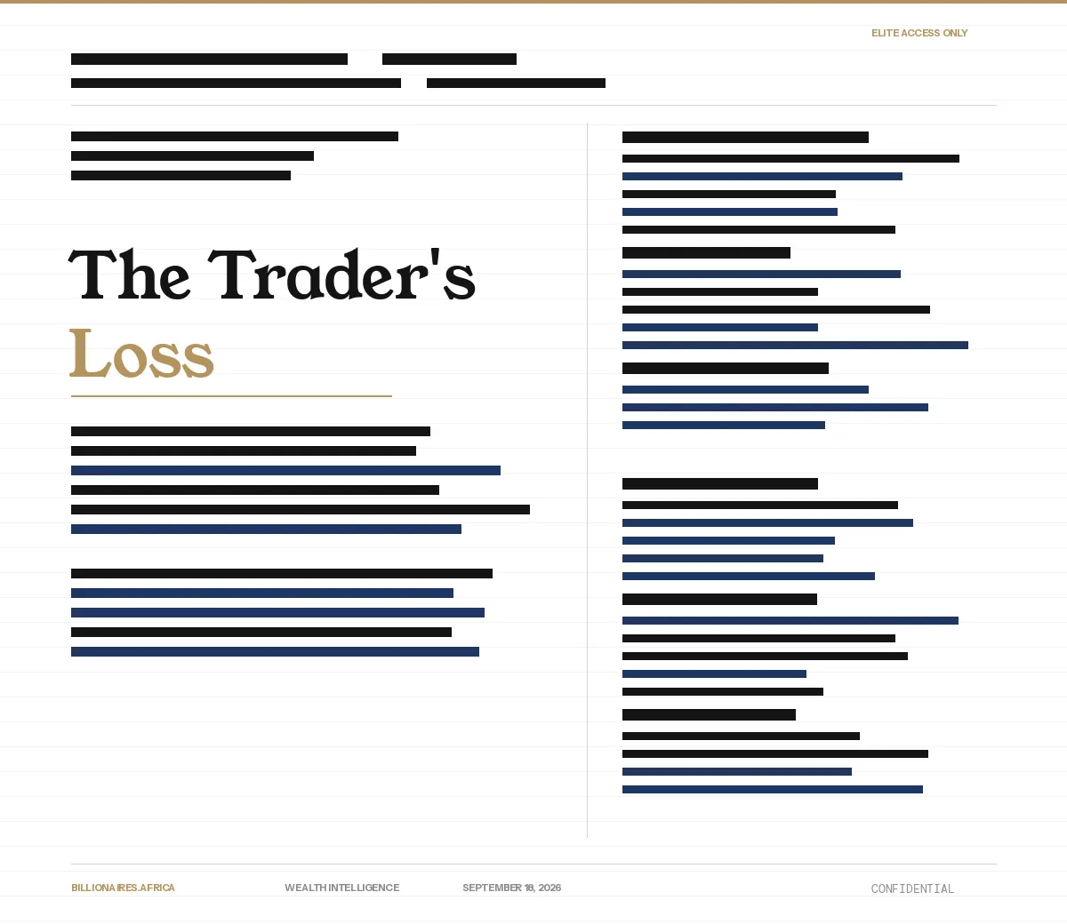 Wealth Intelligence: The Trader's Loss — How One Counterparty Cost Glencore $480 Million, and What Ivan Glasenberg's 10% Stake Reveals About Hidden Risk