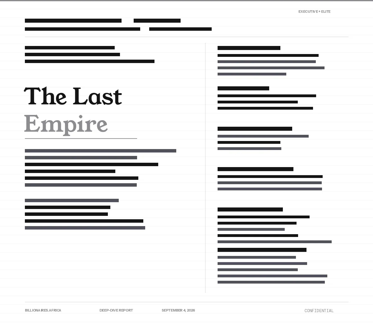 Deep-Dive Report: The Last Empire — Inside the €7 Billion Castel Group, Africa's Biggest Brewer, and the Family War Now Headed to a Singapore Court
