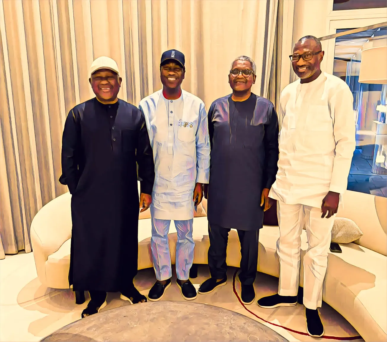 Nigerian billionaire Femi Otedola hosts Dangote, Rabiu at dinner for Lagos governor hopeful