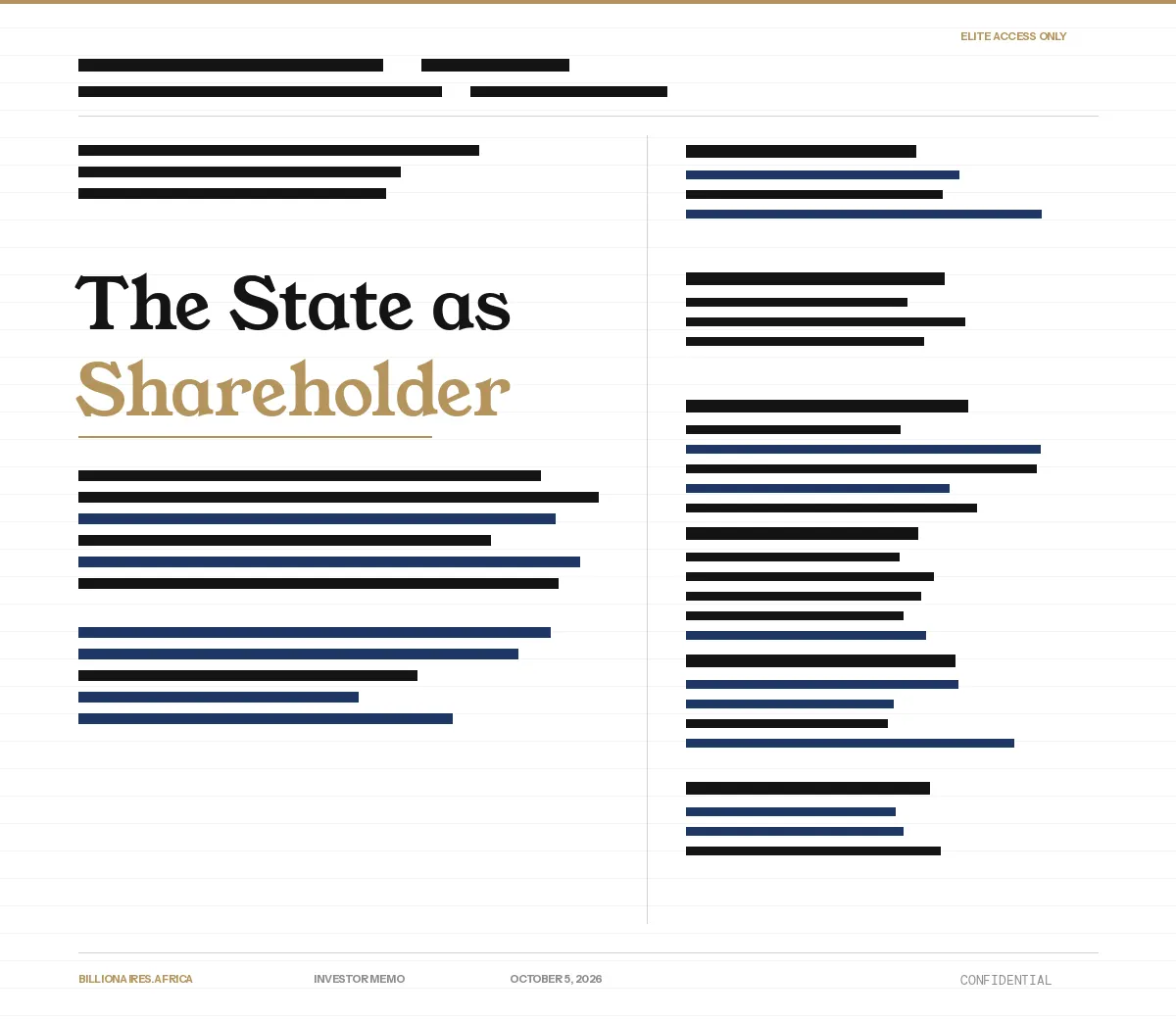 Investor Memo: The State as Shareholder — Why Aliko Dangote Is Offering East African Governments 30% of His Lamu Refinery
