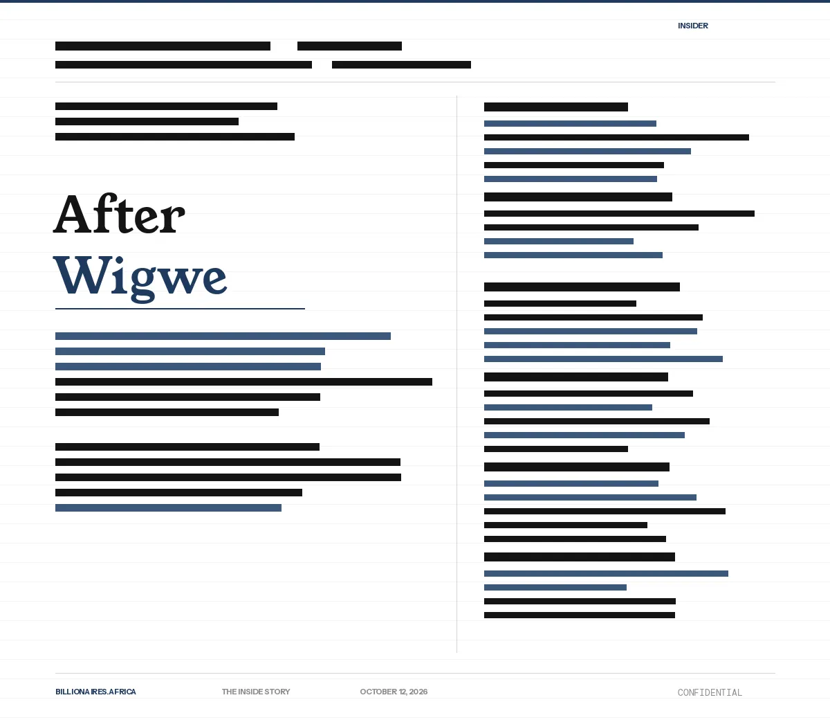 The Inside Story: After Wigwe — How Herbert Wigwe Bought Access to the Top of Nigerian Banking, and What the Bank Has Become Without Him