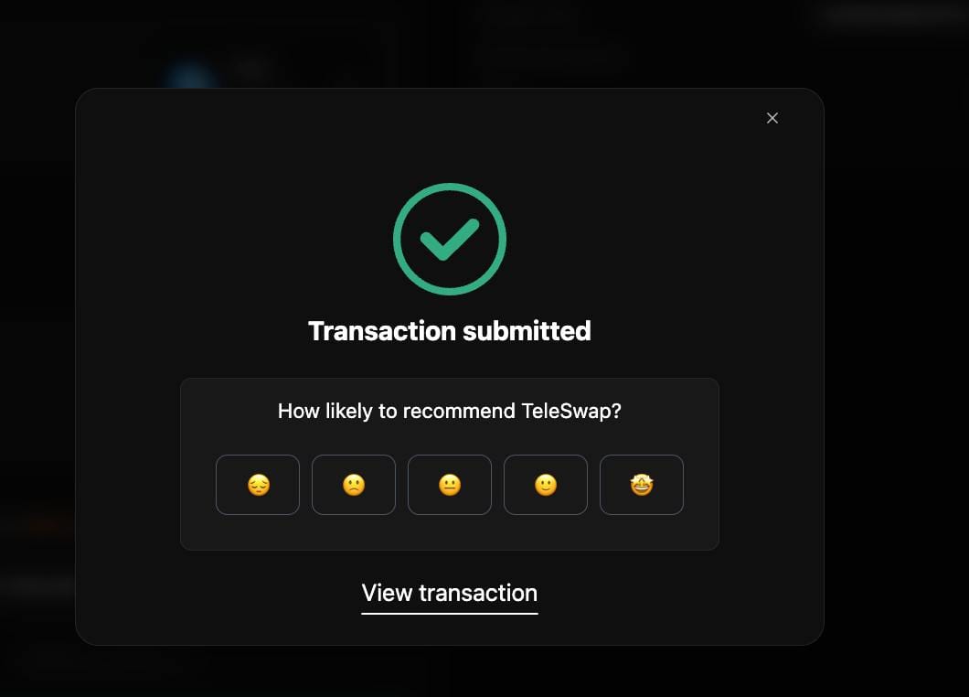 Transaction Submitted 