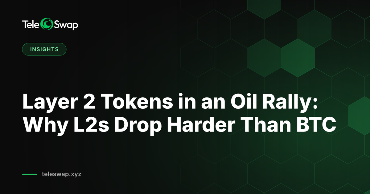 Layer 2 Tokens in an Oil Rally: Why L2s Drop Harder Than BTC