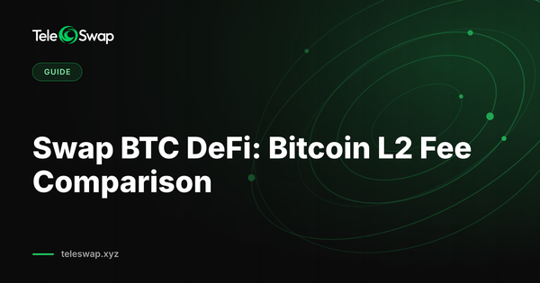 Swap BTC DeFi: 2026 Bitcoin L2 Fee Comparison