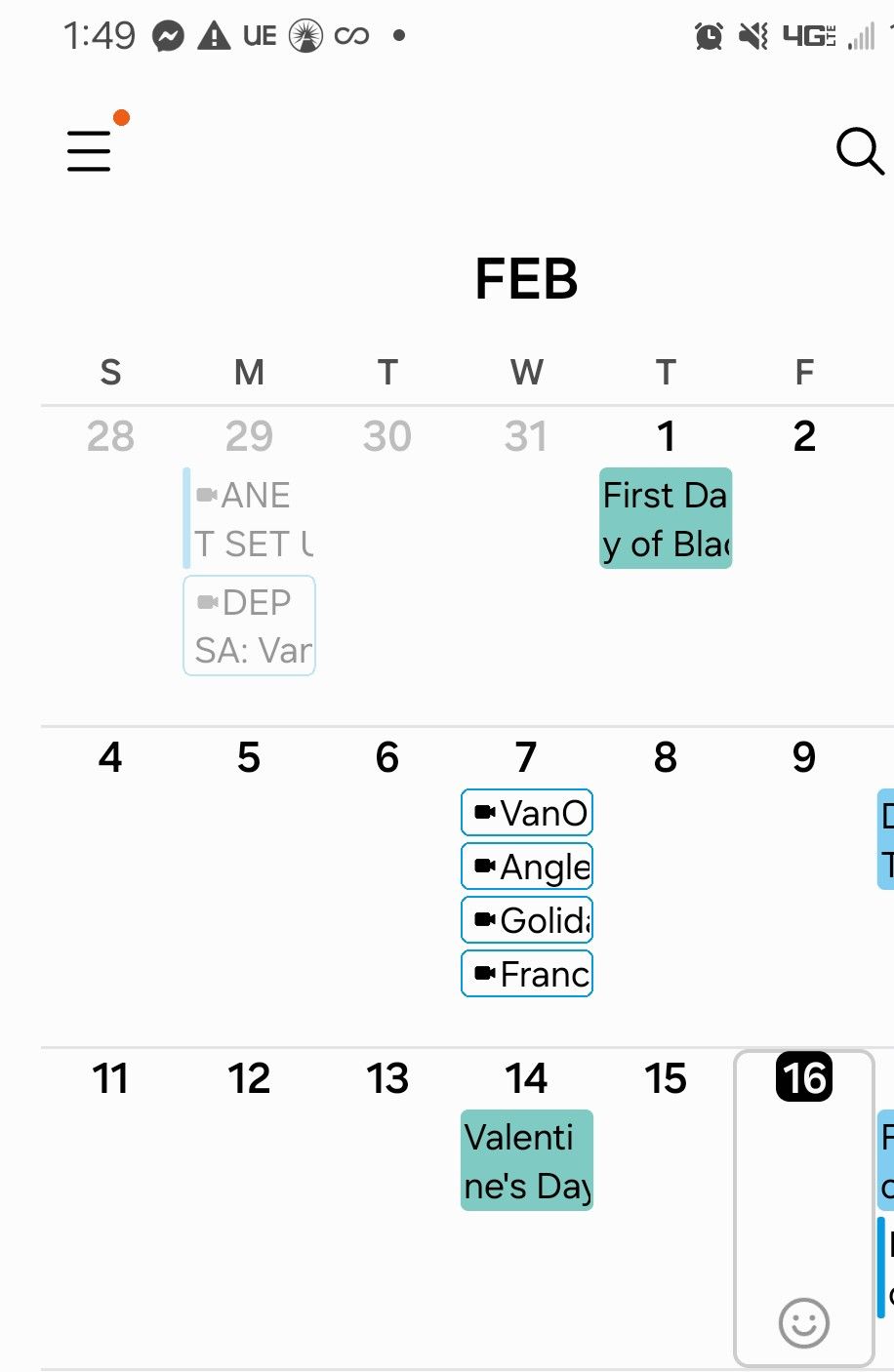 The night before winter break