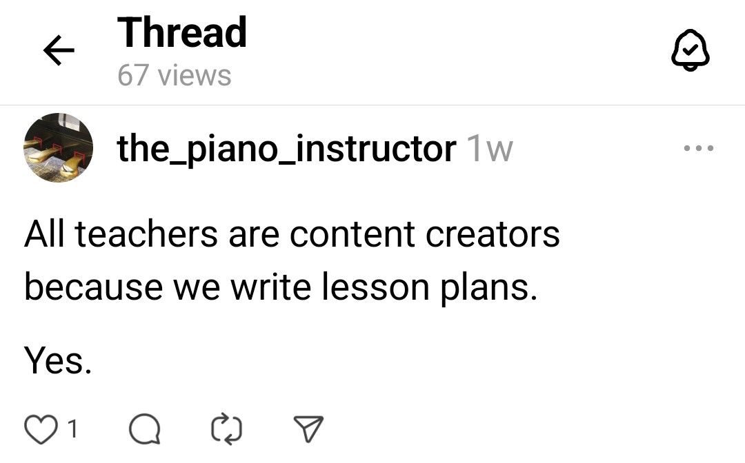 Teachers, copyright your work.