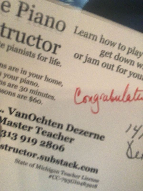 The Piano Instructor’s Students