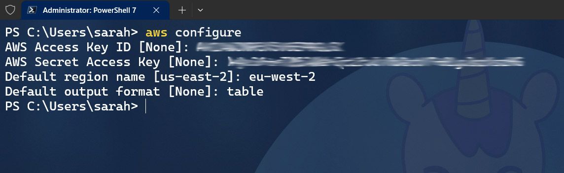 AW Console configuration